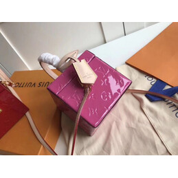 Replica Louis Vuitton Fuchsia Embossed Monogram Bleecker Box