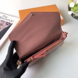 Replica Louis Vuitton Rose Pink Floral Felicie Pochette