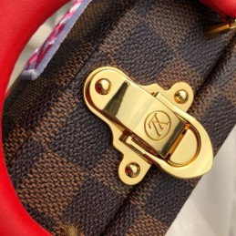 Replica Louis Vuitton Brown Damier Ebene Travel Patch Stories Box