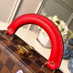 Replica Louis Vuitton Brown Damier Ebene Travel Patch Stories Box