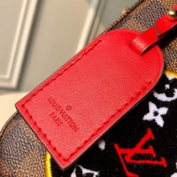 Replica Louis Vuitton Brown Damier Ebene Travel Patch Stories Box