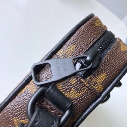 Replica Louis Vuitton Brown Monogram Chain Pochette Volga