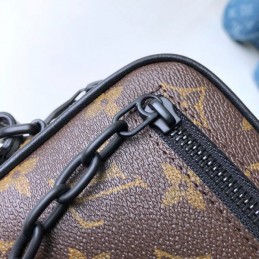 Replica Louis Vuitton Brown Monogram Chain Pochette Volga
