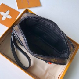 Replica Louis Vuitton Brown Monogram Chain Pochette Volga