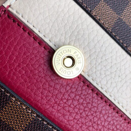 Replica Louis Vuitton Brown Damier Ebene Red Stripe Bond Street BB