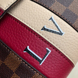 Replica Louis Vuitton Brown Damier Ebene Red Stripe Bond Street BB