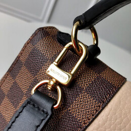 Replica Louis Vuitton Brown Damier Ebene Red Stripe Bond Street BB