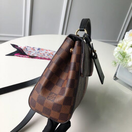 Replica Louis Vuitton Brown Damier Ebene Red Stripe Bond Street BB
