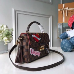 Replica Louis Vuitton Brown Damier Ebene Patch Croisette