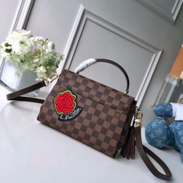 Replica Louis Vuitton Brown Damier Ebene Patch Croisette