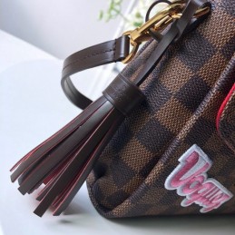 Replica Louis Vuitton Brown Damier Ebene Patch Croisette