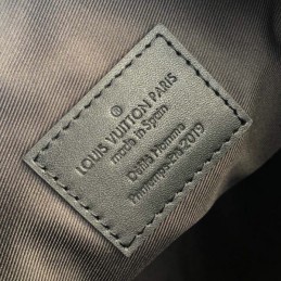 Replica Louis Vuitton Brown Monogram Black Trim Soft Trunk