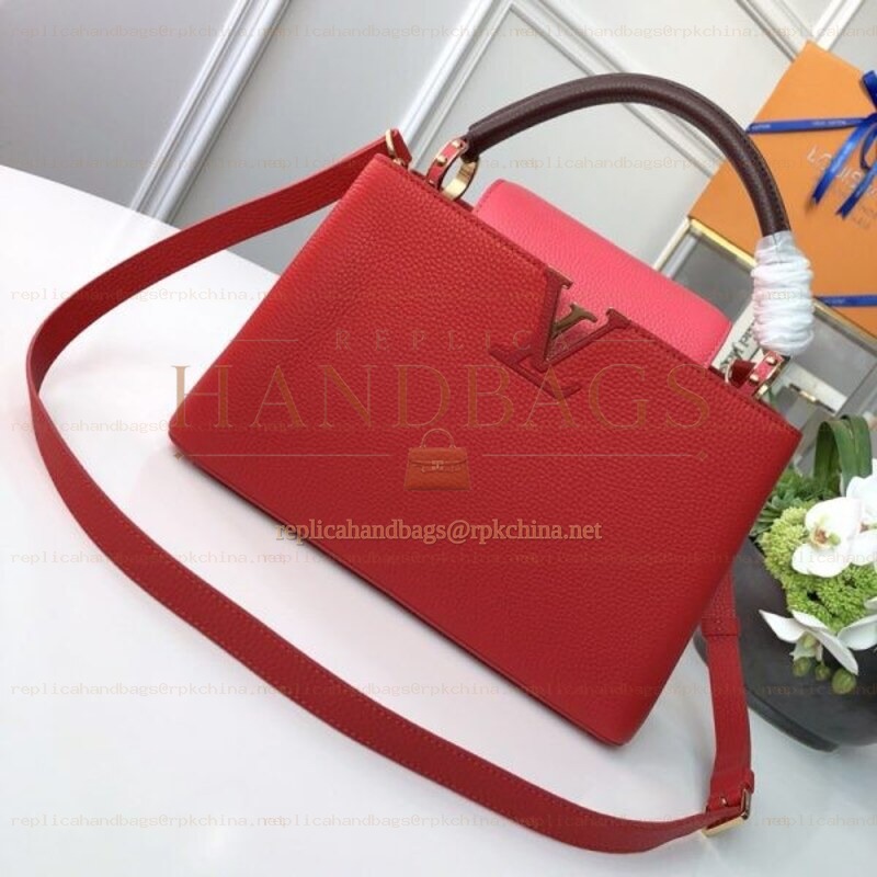 Replica Louis Vuitton Red Capucines BB