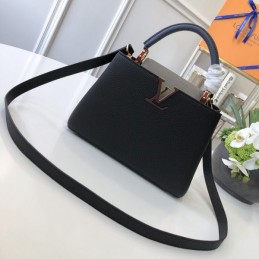 Replica Louis Vuitton Black Capucines BB