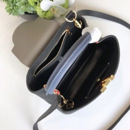 Replica Louis Vuitton Black Capucines BB