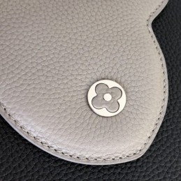 Replica Louis Vuitton Black Pale Pink Handle Capucines BB