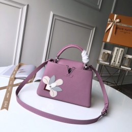 Replica Louis Vuitton Pale Pink Floral Capucines BB