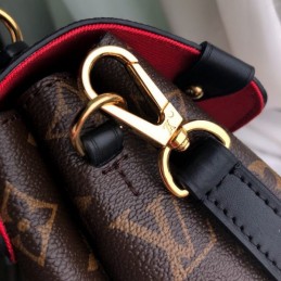 Replica Louis Vuitton Brown Monogram Red Stripe Georges BB - Style 2