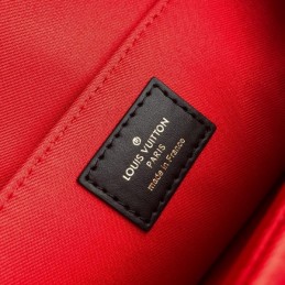 Replica Louis Vuitton Brown Monogram Red Stripe Georges BB - Style 2