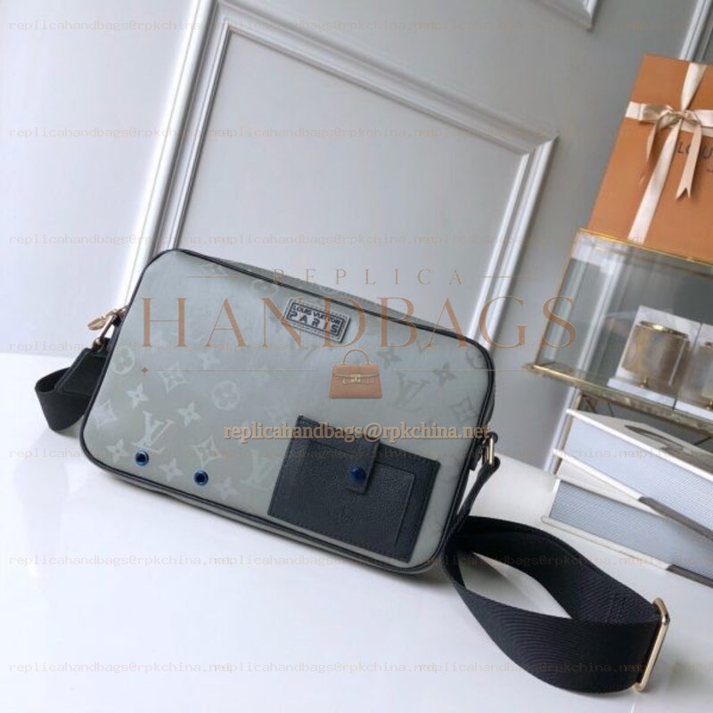 Replica Louis Vuitton Gray Monogram Alpha Messenger