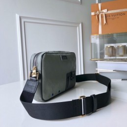 Replica Louis Vuitton Gray Monogram Alpha Messenger