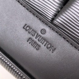 Replica Louis Vuitton Black Leather Christopher Messenger