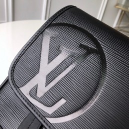 Replica Louis Vuitton Black Leather Christopher Messenger