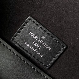 Replica Louis Vuitton Black Leather Christopher Messenger