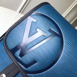 Replica Louis Vuitton Blue Leather Christopher Messenger
