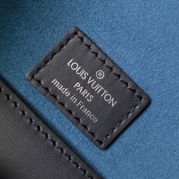 Replica Louis Vuitton Blue Leather Christopher Messenger