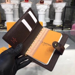 Replica Louis Vuitton Brown Monogram Ring Binder Notebook