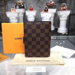 Replica Louis Vuitton Brown Damier Ebene Ring Binder Notebook
