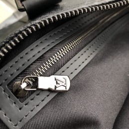 Replica Louis Vuitton Black White Monogram Eclipse Keepall Bandouliere 50