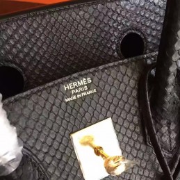 Replica Hermes Black Beige Crocodile Leather Kelly 35 Gold Hardware Bag