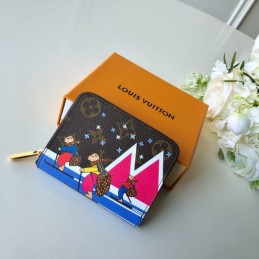 Replica Louis Vuitton Brown Monogram Snow Scene Zippy Coin Purse
