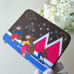 Replica Louis Vuitton Brown Monogram Snow Scene Zippy Coin Purse