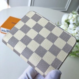 Replica Louis Vuitton White Damier Azur Cartoon Zippy Coin Purse