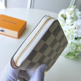 Replica Louis Vuitton White Damier Azur Cartoon Zippy Coin Purse