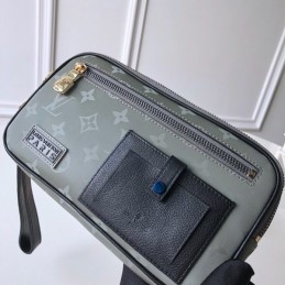 Replica Louis Vuitton Gray Monogram Alpha Clutch