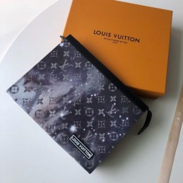 Replica Louis Vuitton Black Monogram Galaxy Pochette Voyage MM
