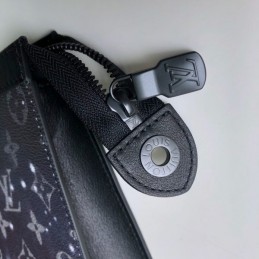 Replica Louis Vuitton Black Monogram Galaxy Pochette Voyage MM