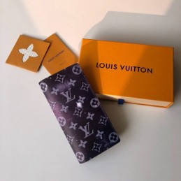 Replica Louis Vuitton Purple Monogram Galaxy Brazza Wallet