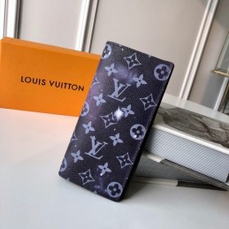 Replica Louis Vuitton Purple Monogram Galaxy Brazza Wallet