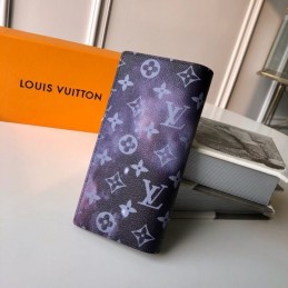 Replica Louis Vuitton Purple Monogram Galaxy Brazza Wallet