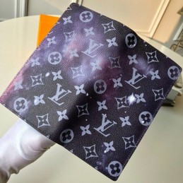 Replica Louis Vuitton Purple Monogram Galaxy Brazza Wallet