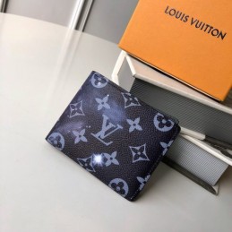 Replica Louis Vuitton Blue Monogram Alpha Multiple Wallet