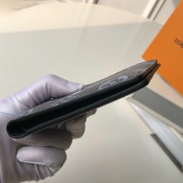 Replica Louis Vuitton Blue Monogram Alpha Multiple Wallet
