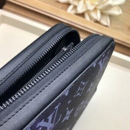 Replica Louis Vuitton Purple Monogram Galaxy Alpha Zippy Organizer Wallet