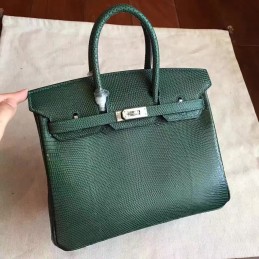 Replica Hermes Green Crocodile Leather Birkin 30 Palladium Hardware Bag