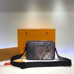 Replica Louis Vuitton Brown Monogram Galaxy Alpha Messenger